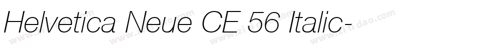 Helvetica Neue CE 56 Italic字体转换